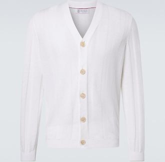 Brunello Cucinelli Cotton and linen cardigan