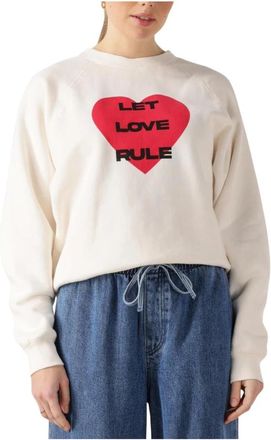 Catwalk Junkie Graphic Sweater - Dames - Sweatshirts - Beige - M - Hoodies & sweatvesten