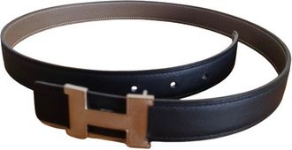 Herm&egrave;s Reversible Mini Constance Guillochee Belt Size 29/74