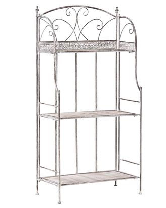 Beliani Estanter&iacute;a Metal 60 cm 30 cm Gris