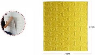Trade Shop Trade Shop - Set 5 Pannelli Muro 3d Adesivo Parete Piastrelle Mattonelle Giallo Pannello 62680