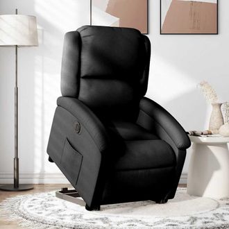 vidaXL Vidaxl - Sill&oacute;n El&eacute;ctrico Reclinable Elevable De Tela Negro
