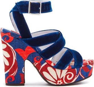 La DoubleJ Medal Wedge Sandalen - Dames - Sandalen met hakken - Veelkleurig - 37 EU - Schoenen
