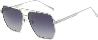 Generic Retro Oversized Sunglasses For Men Classic Metal Frame Mirror Sun Shades Glasses Eyewear Classic Large UV400,Silver G 2026