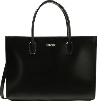 Kazar Grote elegante minimalistische stijl handtas - Dames - Handtassen - Zwart - ONE Size - Tassen