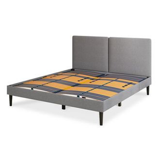 Emma Premium Signature Bed 150x200 - Dark Gray - Plain Headboard