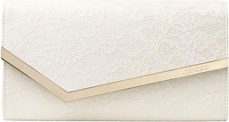 Jimmy Choo London Emmie Floral Lace Clutch Bag