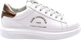 Karl Lagerfeld Kl 52538K 01Z Sneakers - Heren - Sneakers - Wit - 42 EU - Leer - Schoenen