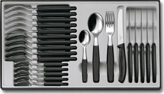 Victorinox by Swiss Army Juego De Cubiertos De Acero Inoxidable 24 Piezas Elegante