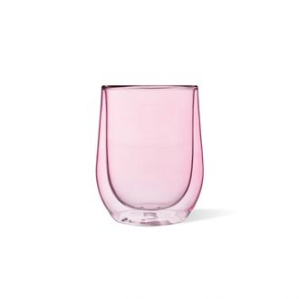 Corkcicle Glass Stemless Double Pack In Blush
