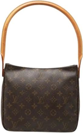 Louis Vuitton Pre-owned Shoulder Bags, female, Brown, Size: ONE SIZE Pre-owned The Looping MM