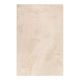 Esprit Alfombra de piel de conejo artificial suave blanco beige 230x160