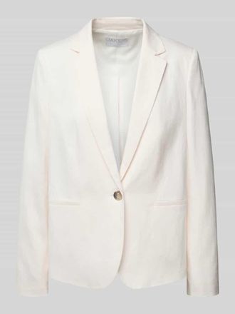 Jake*s Slim Fit Blazer aus Baumwoll-Leinen-Mix mit Viskose-Anteil in Beige, Gr&ouml;&szlig;e 36