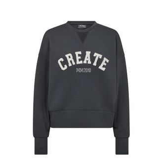 Mos Mosh MMCelli O-Ls Sweatshirt - Dames - Sweatshirts - Zwart - L - Hoodies & sweatvesten