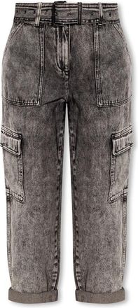 Michael Kors Cargo Jeans - Dames - Regular Fit Jeans - Grijs - 2XS - Denim - Jeans