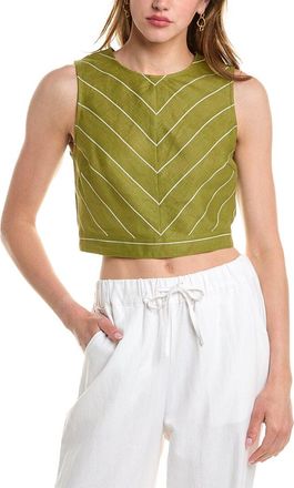 Nicholas Lucienne Linen-Blend Top