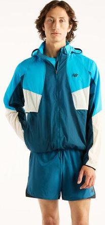 New Balance Uomo RC Jacket in Blu, Politessuto, Taglia 2XL