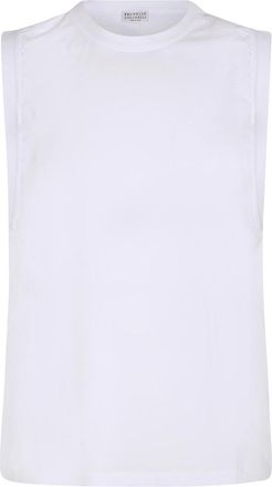 Brunello Cucinelli White Cotton Top
