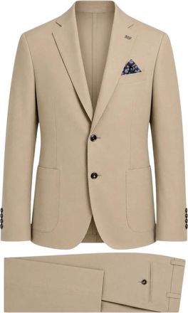 Bob Single Breasted Suits - Heren - Business pakken - Beige - S - Leer - Kostuums