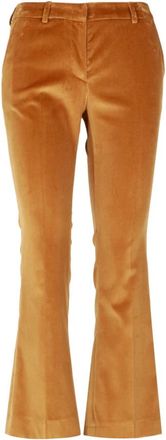 Pantaloni Torino Uitlopende Wijde Broek - Dames - Wijde Broeken - Bruin - M - Broeken