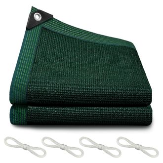 OEM Tela De Sombreo, 90% Verde Oscuro, 2 X 3 M, Malla Resistente Con Ojales Reforzados Para Invernaderos, Plantas, Gallineros, P&eacute;rgolas Y Toldos
