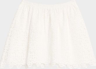 Frame Denim The Deco Eyelet Mini Skirt