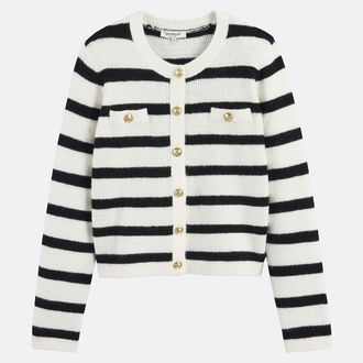 Morgan Vest in fijn tricot met ritssluiting