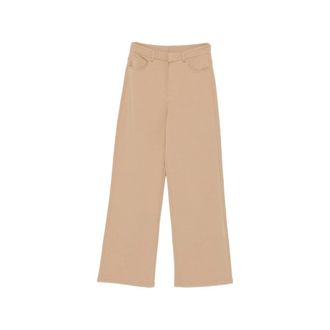 Max Mara Wide Trousers, female, Beige, Size: XS Pant s Max Mara