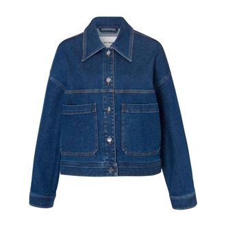 IVY OAK IVY Oak, Jassen, Dames, Blauw, M, Denim, Jupiter Jas