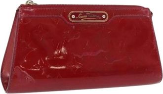 Louis Vuitton Pre-owned Clutches, female, Red, Size: ONE SIZE Pre-owned Vintage Patent Leather Pouch