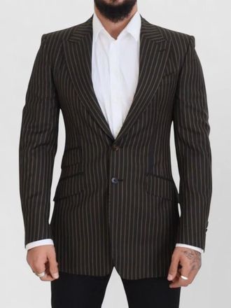 Dolce & Gabbana virgin wool pinstripe single-breasted blazer