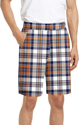 Generic Mens Pyjama Bottoms Flannel Checked Shorts Loungewear Wide Elastic Waistband Lounge Pants with Pockets Soft & Comfortable Breathable Sleepwear Casual 