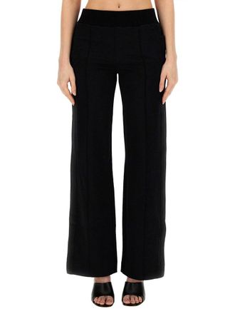 Off-white Wide Leg Trousers - Black
