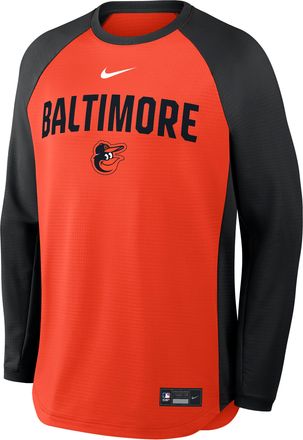 Nike Baltimore Orioles Authentic Collection Nike Mens Dri-FIT Pullover Crew in Orange | 04H2035NOLE-7PG