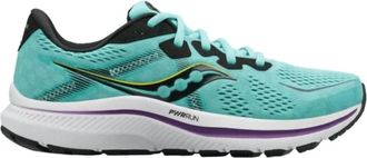Saucony Womens Omni 20 Shoes In Cool Mint/acid Comme