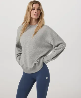 Vuori Clothing Sedona Weekender Crew Neck T-Shirt | Light Heather Grey | XS, Size Extra Small