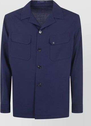 Tagliatore tempest jacket chest pockets long sleeves