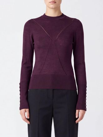 Paco Rabanne Slim Fit Crew Neck Jumper in Wool and Silk Blend