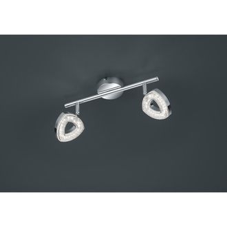 Reality Faretto Tours 2 Spot Led Cromo L30 Cm Trio Iluminaci&oacute;n