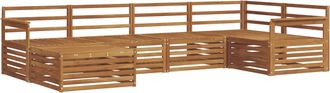 vidaXL Conjunto De Sof&aacute;s De Exterior 6 Uds. Natural Vidaxl