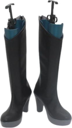 Generic Womens Anime Cosplay Boots for Stacia Fancy Stage Performance Props Shoes Custom Made Halloween Christma Comic Con (Black,10.5)