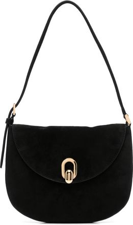 Savette Small Tondo Hobo - Dames - Schoudertassen - Zwart - ONE Size - Su&egrave;de - Tassen