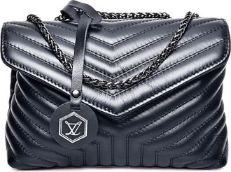 Luisa Vannini Zwart Rundleer Tas