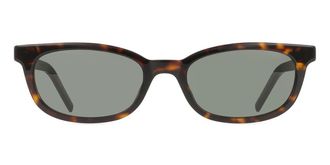 Saint Laurent SL M160 002 Womens Sunglasses Tortoiseshell Size 53