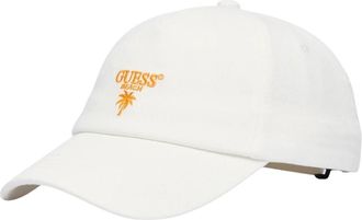 Guess Baseball Cap - Heren - Petten - Wit - ONE Size - Katoen - Accessoires