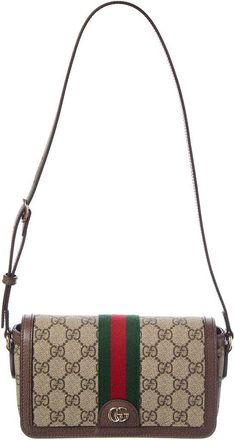 Gucci Ophidia Mini Gg Supreme Canvas & Leather Shoulder Bag