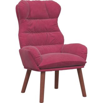 vidaXL Silla Relax Rojo Vino Tinto 69 X 74 X 93 Cm Terciopelo Vidaxl