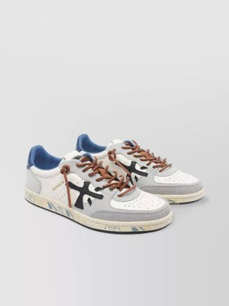Premiata low top leather sneakers