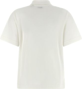 Burberry Womens White Cotton Polo Shirt