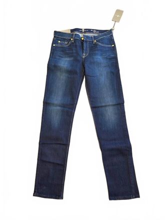 7 For All Mankind Womens Kimmie Bootcut Jeans In Denim
